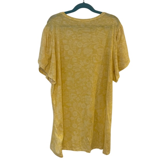 NWT LuLaRoe Olive Tulip Sleeved Stretch Fit Yellow Women’s Size M - Picture 2 of 6